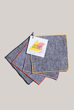 Load image into Gallery viewer, Atelier Saucier Rainbow Chambray Cocktail Napkin Set - Atelier Saucier