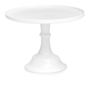 Mosser Glass 12" cake stand in white milk glass