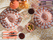 Load image into Gallery viewer, Pomelo Casa Salad Plate With Candy Cane Stripe